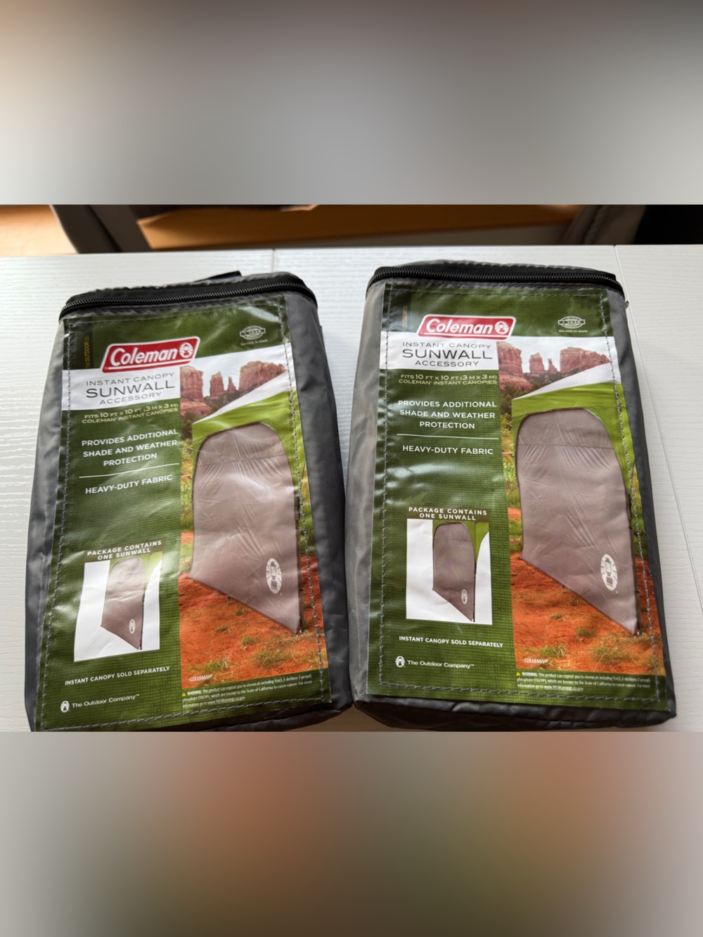 Coleman Sunwall Pop Up Canopy Tent Panels 2 NIP For 10x10